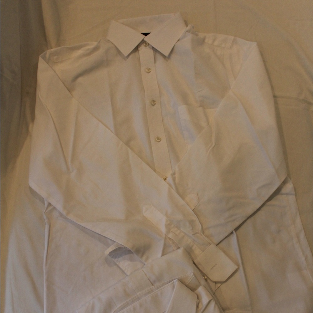 Stafford White Button Up
